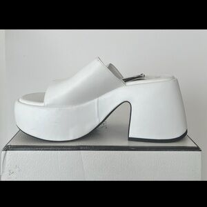 Zara Heel Sandal - White